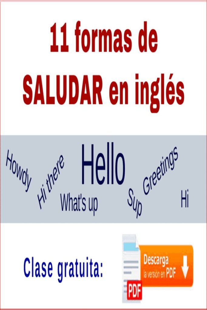 cómo se dice hola en inglés