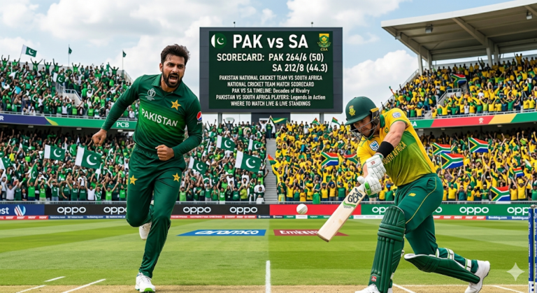 pakistan national cricket team vs south africa national cricket team match scorecard
