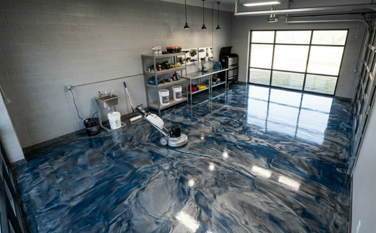 Metallic Epoxy Coating: A Stylish and Durable Flooring Solution Metallic Epoxy Coating: A Stylish and Durable Flooring Solution